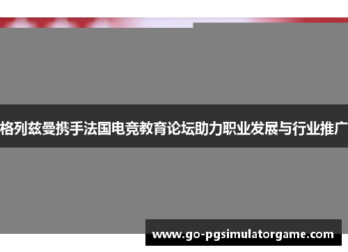 格列兹曼携手法国电竞教育论坛助力职业发展与行业推广 格列兹曼携手法国电竞教育论坛助力职业发展与行业推广