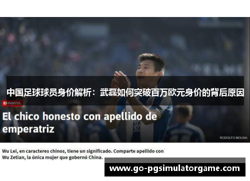 中国足球球员身价解析:武磊如何突破百万欧元身价的背后原因 中国足球球员身价解析:武磊如何突破百万欧元身价的背后原因